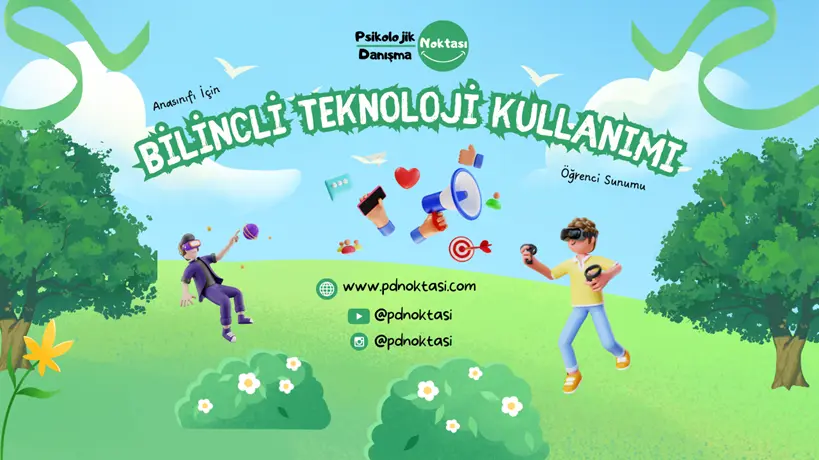 Bilinçli teknoloji kullanımı anaokulu sunumu
