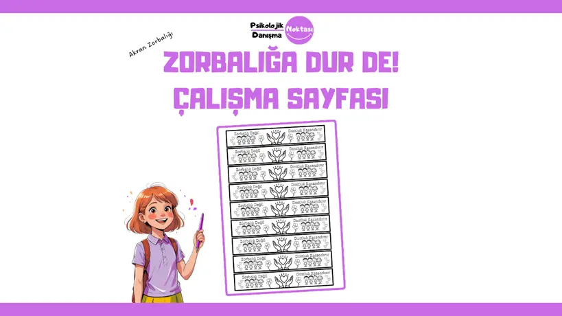Zorbalığa Dur De çalışma sayfası
